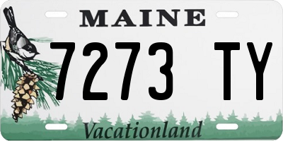 ME license plate 7273TY