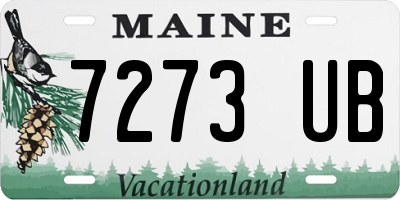 ME license plate 7273UB