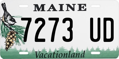 ME license plate 7273UD