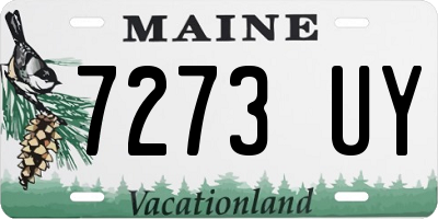 ME license plate 7273UY