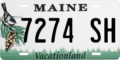 ME license plate 7274SH