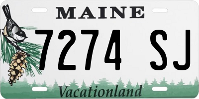 ME license plate 7274SJ