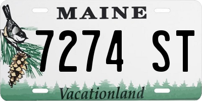 ME license plate 7274ST