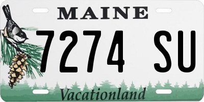 ME license plate 7274SU