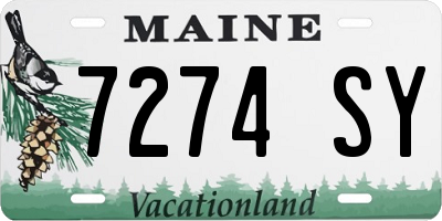 ME license plate 7274SY