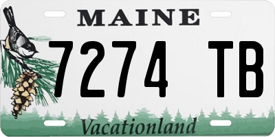 ME license plate 7274TB