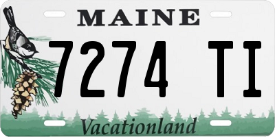 ME license plate 7274TI