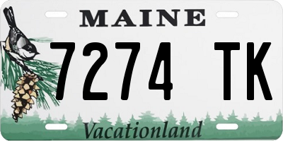 ME license plate 7274TK
