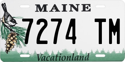 ME license plate 7274TM