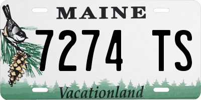 ME license plate 7274TS