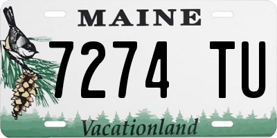 ME license plate 7274TU