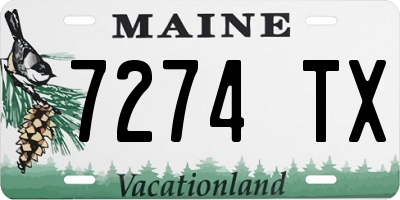 ME license plate 7274TX