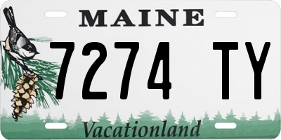 ME license plate 7274TY