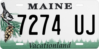 ME license plate 7274UJ