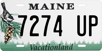 ME license plate 7274UP