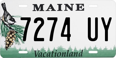 ME license plate 7274UY