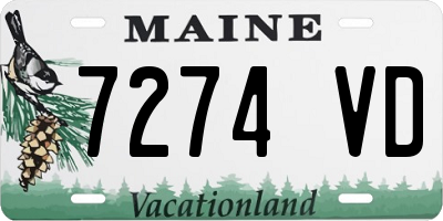 ME license plate 7274VD