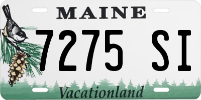 ME license plate 7275SI