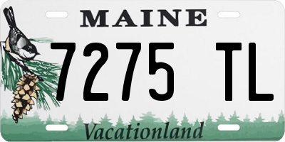 ME license plate 7275TL