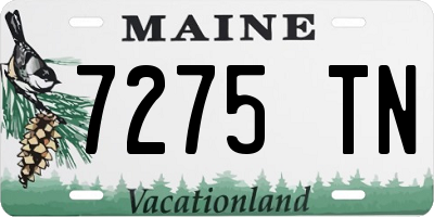 ME license plate 7275TN
