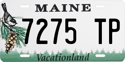 ME license plate 7275TP