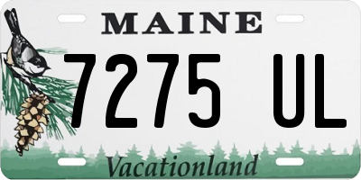ME license plate 7275UL