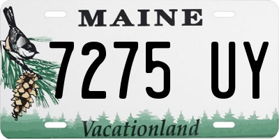 ME license plate 7275UY