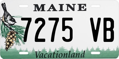 ME license plate 7275VB