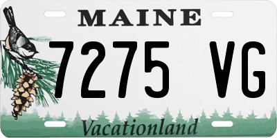 ME license plate 7275VG