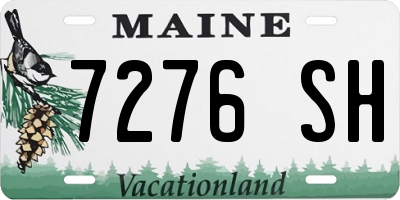 ME license plate 7276SH