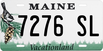ME license plate 7276SL