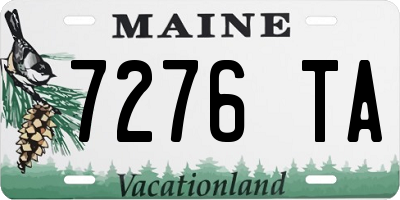 ME license plate 7276TA