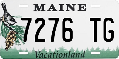 ME license plate 7276TG