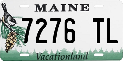 ME license plate 7276TL