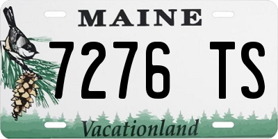 ME license plate 7276TS