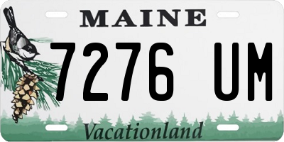 ME license plate 7276UM