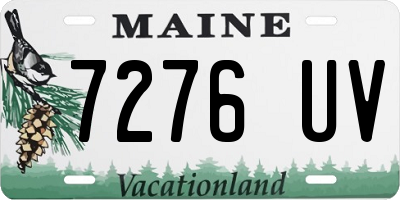 ME license plate 7276UV