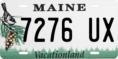 ME license plate 7276UX