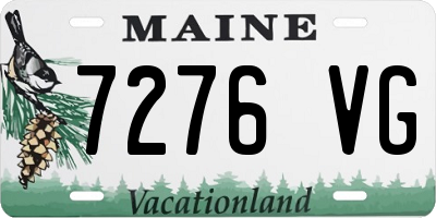 ME license plate 7276VG