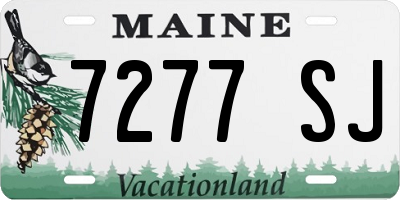 ME license plate 7277SJ