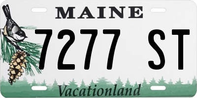 ME license plate 7277ST