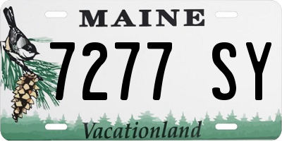 ME license plate 7277SY