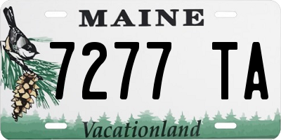 ME license plate 7277TA