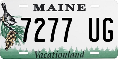 ME license plate 7277UG
