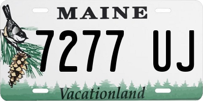 ME license plate 7277UJ