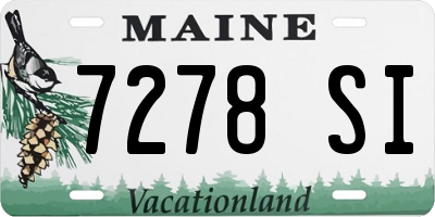 ME license plate 7278SI