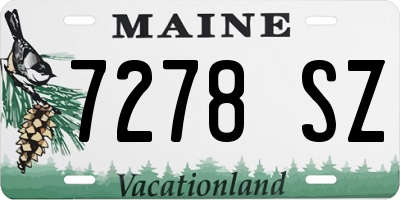 ME license plate 7278SZ