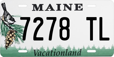 ME license plate 7278TL