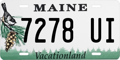 ME license plate 7278UI