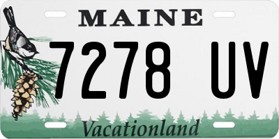 ME license plate 7278UV